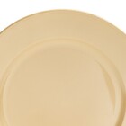 Sousplat para Mesa Plástico Ouro 1x33x33cm Cromus