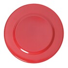 Sousplat para Mesa Plástico Vermelho 1x33x33cm Cromus