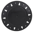 Sousplat para Mesa Plástico Vermelho 1x33x33cm Cromus