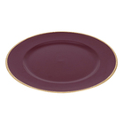 Sousplat para Mesa Plástico Vermelho 2x33x33cm Cromus