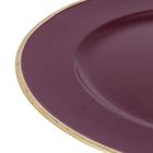 Sousplat para Mesa Plástico Vermelho 2x33x33cm Cromus