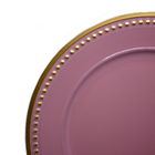 Sousplat Para Prato De Mesa Decorativo Rosa Com Detalhes Em D