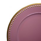Sousplat Para Prato De Mesa Decorativo Rosa Com Detalhes Em D