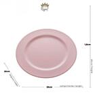 Sousplat Para Prato Sobremesa Rosa Candy 25cm - Wolff