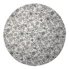 Sousplat Para Prato Suporte De Mesa Decorativo Branco Floral