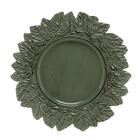 Sousplat Patinado Garden Leaf Lyor 35cm Verde - 1284