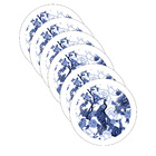 Sousplat Pavão Azul - 6 Peças - Sem Base