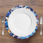 Sousplat Pintura Abstrata Colorida Em Mdf 35x35cm