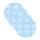 Sousplat Poá Azul - 4 Peças - Sem Base