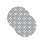 Sousplat Poá Cinza - 2 Peças - Sem Base