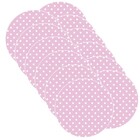 Sousplat Poá Rosa - 12 Peças - Sem Base