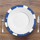 Sousplat Poker Azul Em Mdf 35x35cm