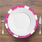 Sousplat Poker Rosa Em Mdf 35x35cm