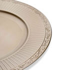 Sousplat Redondo Decorativo Natalino Champanhe 33x33x33 Cm D'