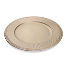 Sousplat Redondo Decorativo Natalino Champanhe 33x33x33 Cm D'