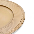 Sousplat Redondo Decorativo Natalino Dourado 33x33x33 Cm D'ro