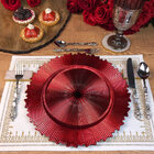 Sousplat Redondo Valence Baux Vermelho 33cm