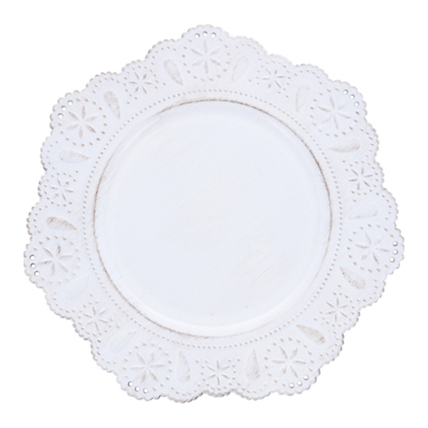 Sousplat Renda Off White - Mimo Style