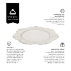Sousplat Renda Off White - Mimo Style