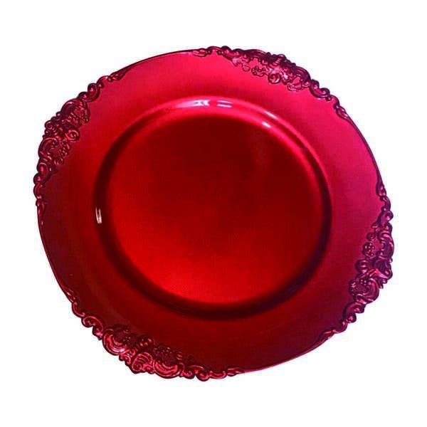 Splat Back Rococo Sousplat Rococo Vermelho 33 Cm Class Home | Leroy Merlin
