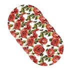 Sousplat Rosas Branco - 4 Peças - Com Base