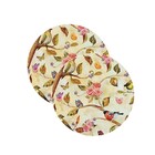 Sousplat Rosas E Pássaros - 2 Peças - Sem Base