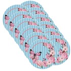 Sousplat Tiffanny Butterfly - 12 Peças - Sem Base