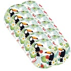 Sousplat Tucanos - 12 Peças - Com Base