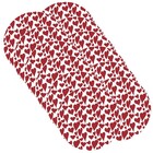 Sousplat Vermelho Corações - 12 Peças - Sem Base