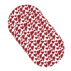 Sousplat Vermelho Corações - 4 Peças - Com Base