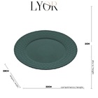 Sousplat Waves Verde  Lyor