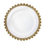 Sousplat Wolff Daisy Borda Dourada De Cristal 32cm