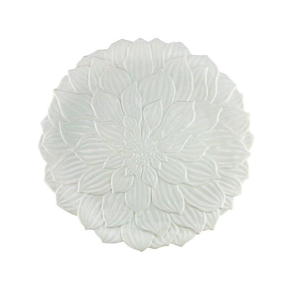 Sousplat Wolff Daisy De Porcelana Branco 33cm