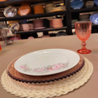 Sousplat Wolff Pearl Roxo De Cristal 32cm