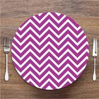 Sousplat Zig Zag Rosa Pink Em Mdf 35x35cm