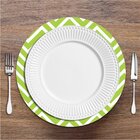 Sousplat Zig Zag Verde Limão Em Mdf 35x35cm