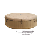 Spa Inflável com Banco 795L com Bomba 110V e 120 Jatos PureSpa Bubble Deluxe Intex