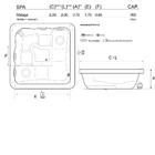 Spa Lineaplas Malaga 2,00x2,00x0,87 Gel Coat Com Hidro