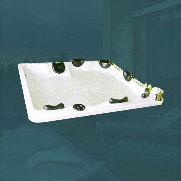 Spa Quadrado Copacabana Completo Com Hidro Em Acrílico (2,00