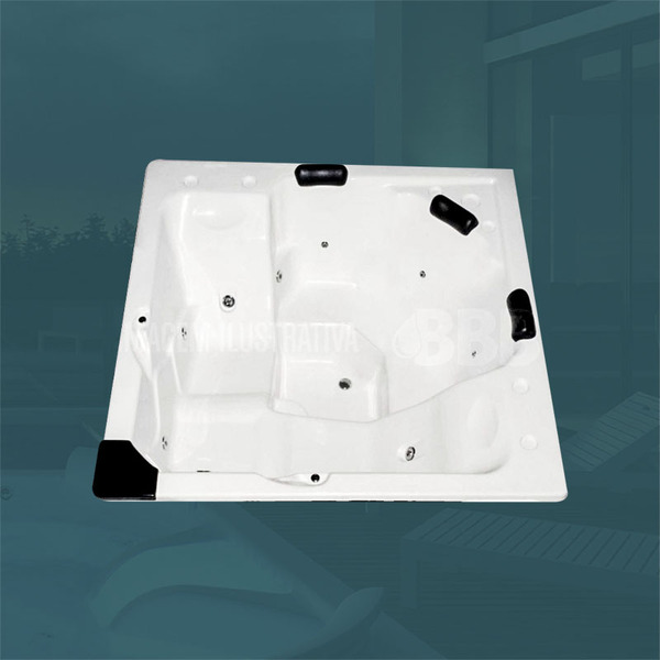 Spa Quadrado Itacare Completo Com Hidro Em Acrilico (2,00 X 2