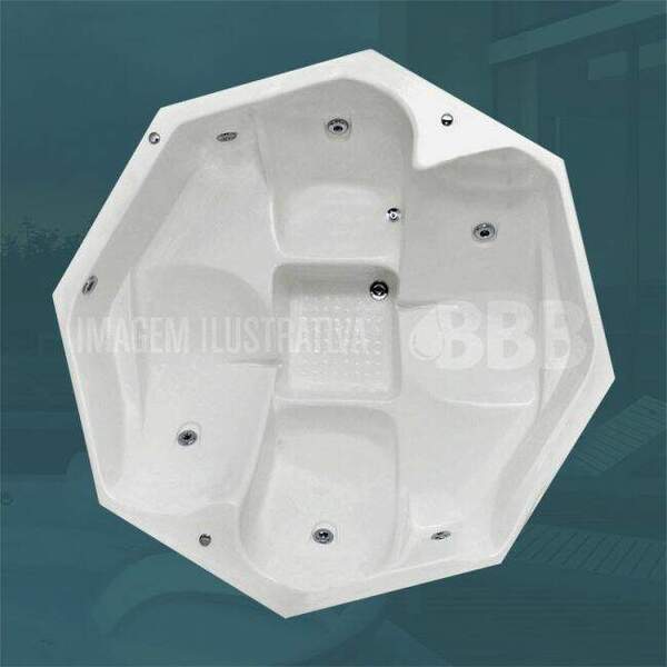 Spa Redondo Ipanema Com Hidro Em Acrílico (1,81 x 1,83 x 0,69