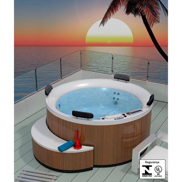 Spa Sol Albacete Slim 1,80x1,80x0,81 Acrílico 220v Trifásico