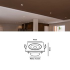 Spot  Embutir 5w Quadrado 4000k Recuado