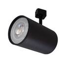 Spot Alumínio Preto P Trilho Eletrificado + Led Par30 Branco