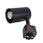 Spot Alumínio Preto P Trilho Eletrificado Starlux + Led Mr16