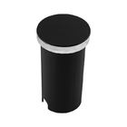 Spot Balizador De Embutir Piso Redondo Preto Ip67 Led 1w 3000