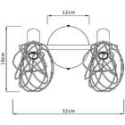 Spot Bar Merone 2Xe14 Metal Preto Fosco Inspire