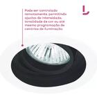 Spot Bella Recuo Preto Mini Dicroica Mr11 Redondo Sistema Cli