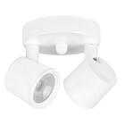 Spot Branco Com Led Integrado 6500k Branco Frio 2x4w Ip20 Biv