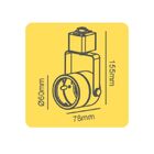 Spot Branco Trilho Eletrificado P/ Lâmpada Dicroica Mr16 St19